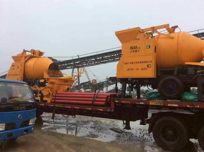concrete mixer with pump machine(002)