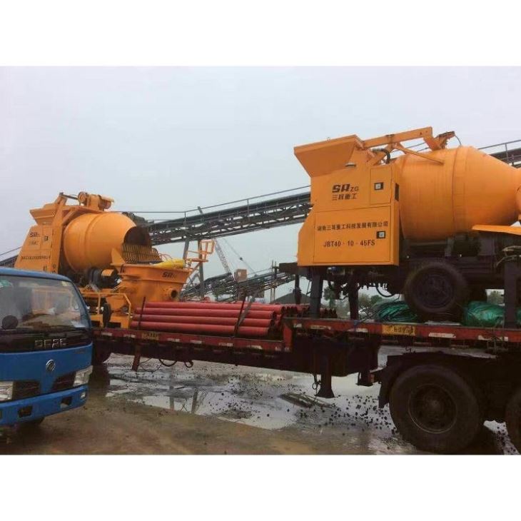 concrete mixer with pump machine(001)